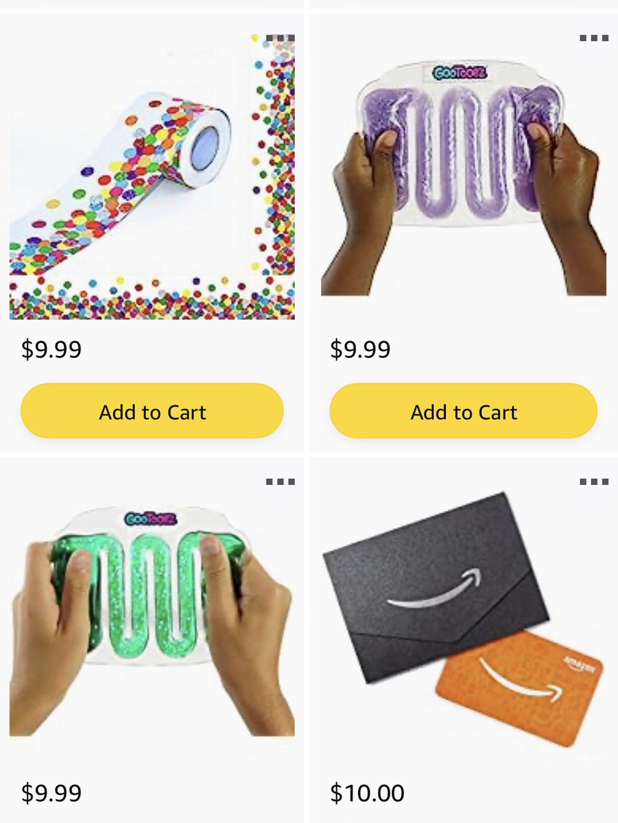 #teachertwitter who has items under $10 on their #clearthelists? I have lots under $10. Drop your list below with pictures of those items. RT all list and sprinkle if you can. I will as well. Let’s get these lists cleared. #PostForPencils amazon.com/hz/wishlist/ls…