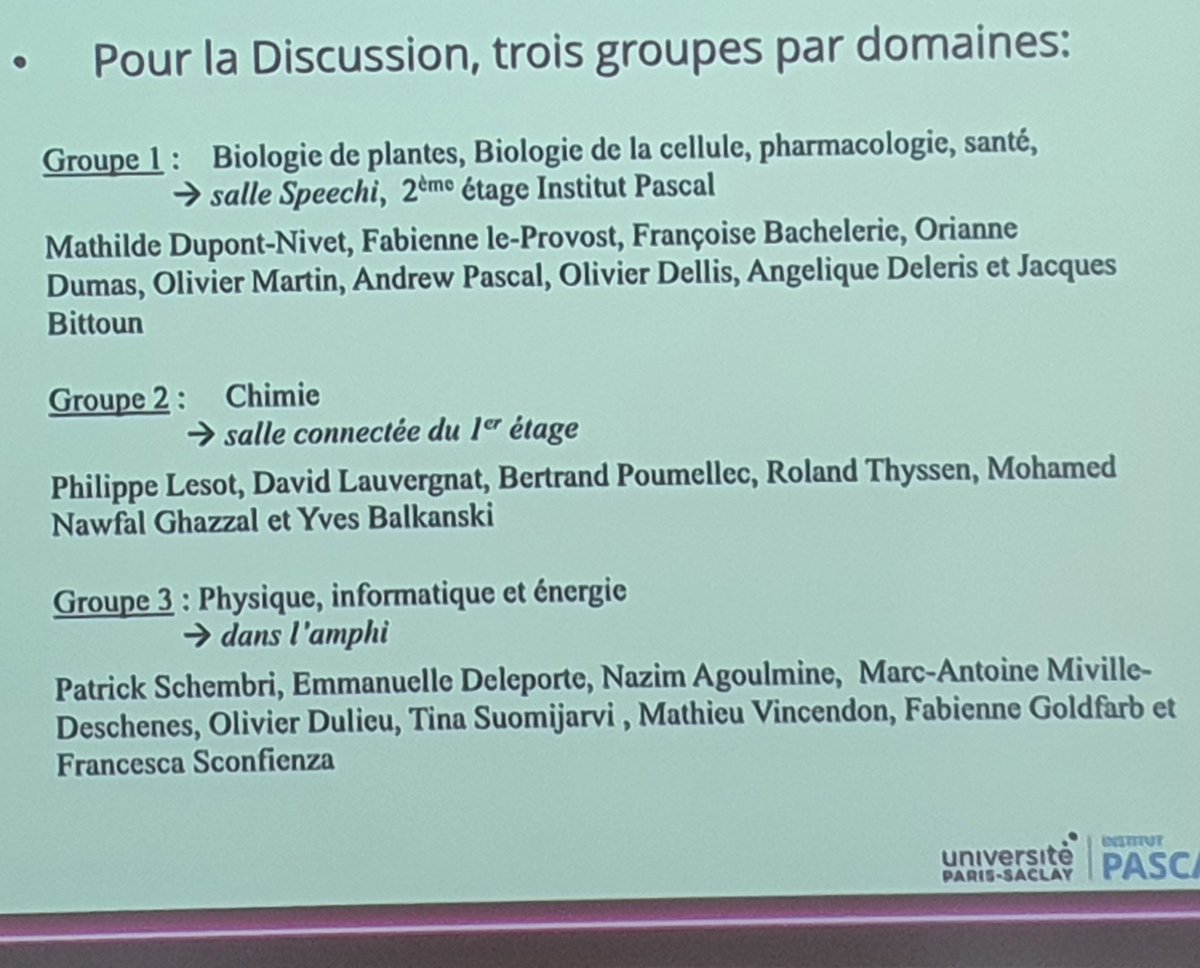 LesotPhilippe's tweet image. Brain storming du CLIP (comité  local de l&apos; #InstitutPascal)
Passé, présent, futur.
@UnivParisSaclay