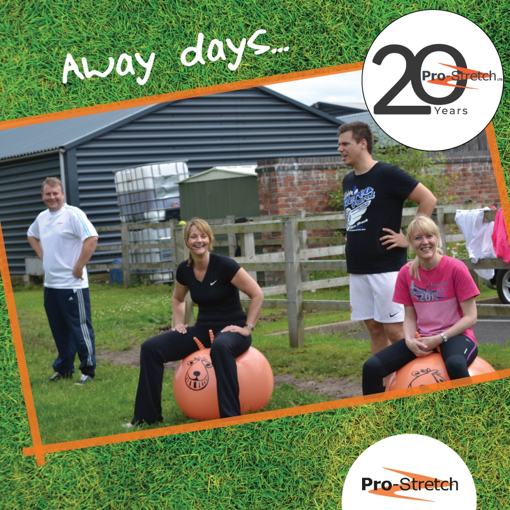 Prostretch's tweet photo. We are celebrating 20 years of Pro-Stretch all year! 🎉

#throwback to when we all participated in the Pro-Stretch Olympics
The perfect summer day and great fun!! 🌞

https://t.co/135C1Qtkm8

#20years #celebrate #20yearsold #prostretchtrims #prostretchtrimsinternational #trims https://t.co/TN57Mmlwwq