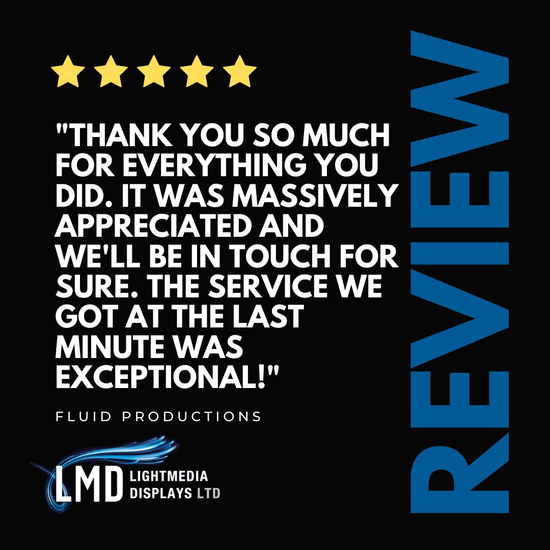 LIGHTMEDIAUK's tweet image. If you find yourself in a similar last-minute predicament, don't panic!
Contact us to discuss your event needs, no matter how challenging the timeframe may be. We're ready to illuminate your event⭐ bit.ly/3NgJjQa
#LightmediaDisplays #EventSolutions  #LEDscreenhire