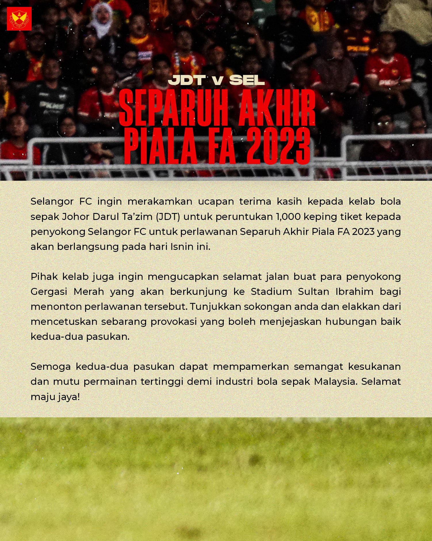 Selangor FC on Twitter "We at Selangor FC would like to thank Johor