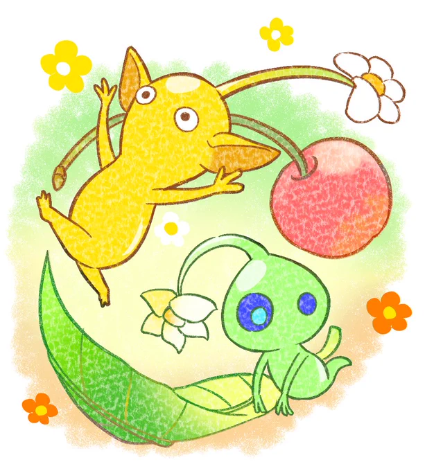 【版権】  41回目の金曜日! ごめんニンダイのことばっか考えてたからピクミン   #金曜日に黄色描く