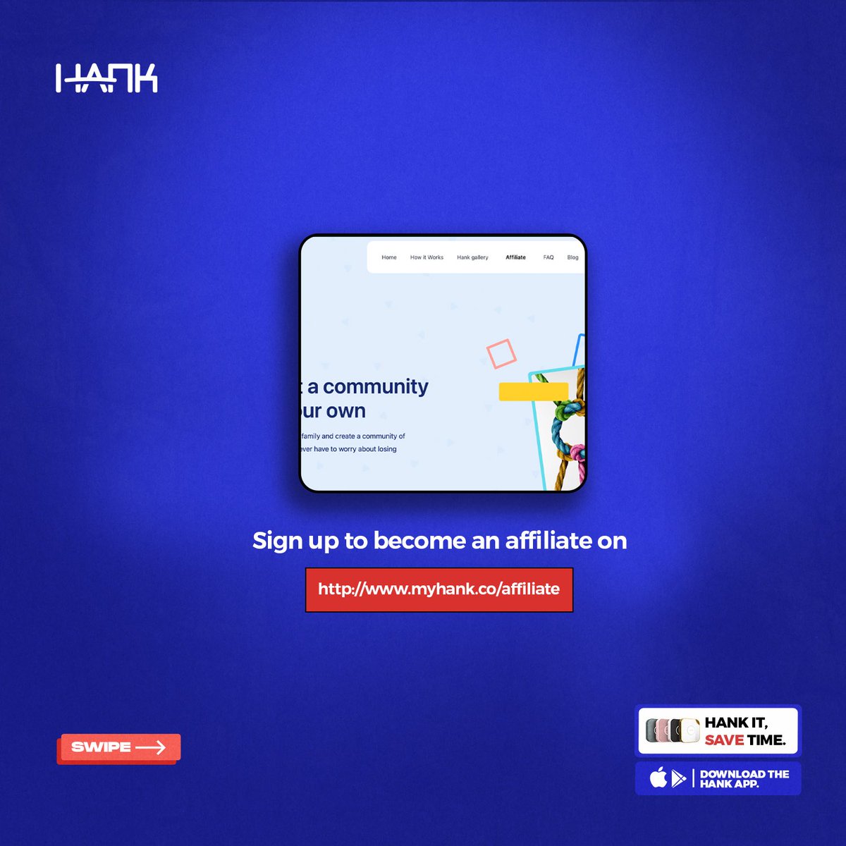 Hankitnow's tweet image. Want to earn extra cash from the comfort of your home?

Hurry and sign up on the Hank Resellers Program, refer your friends/family to shop a Hank device and enjoy 15% commission upon every successful transaction.

Refer, Earn, Repeat!

#geolocator #BBNaija #titanicsub