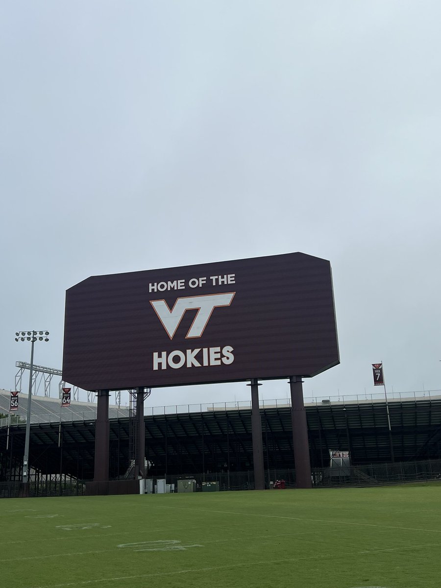 Great camp yesterday at Virginia Tech!  Learned a lot from the coaching staff and had tons of fun competing! <a href="/CoachPryVT/">Brent Pry</a> <a href="/Crook_VT/">Ron Crook</a> <a href="/Coach__Fields/">Austin Fields</a> <a href="/HokiesFB/">Virginia Tech Football</a> @HokiesFBall <a href="/eporter823/">Coach Porter</a>