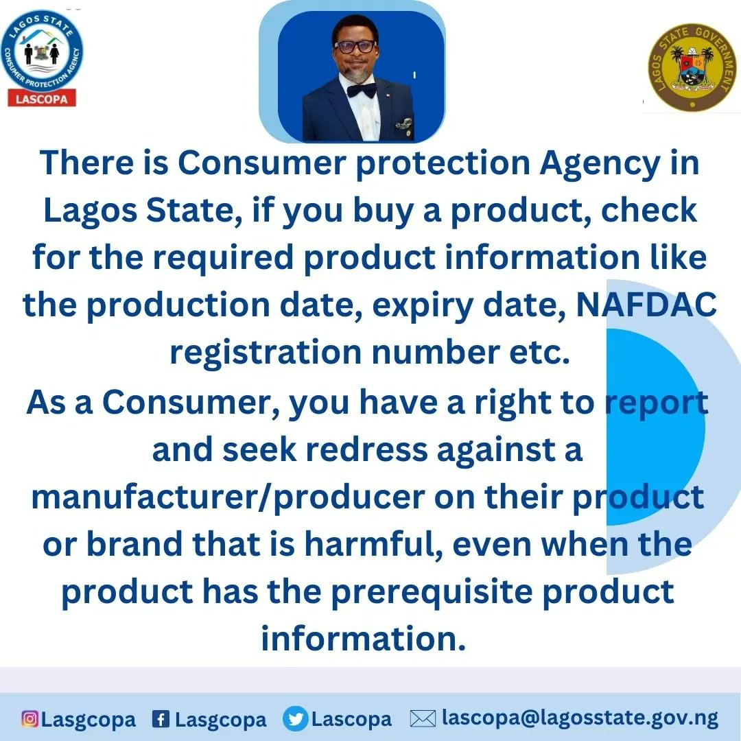 lasgcopa's tweet photo. @jidesanwoolu
@drobafemihamzat
@folasolebo
#Lascopa
#ConsumerProtection
#ConsumerRights
#ConsumerEducation https://t.co/KZTJyURAKt