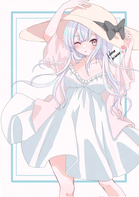 白ワンピの女の子.*