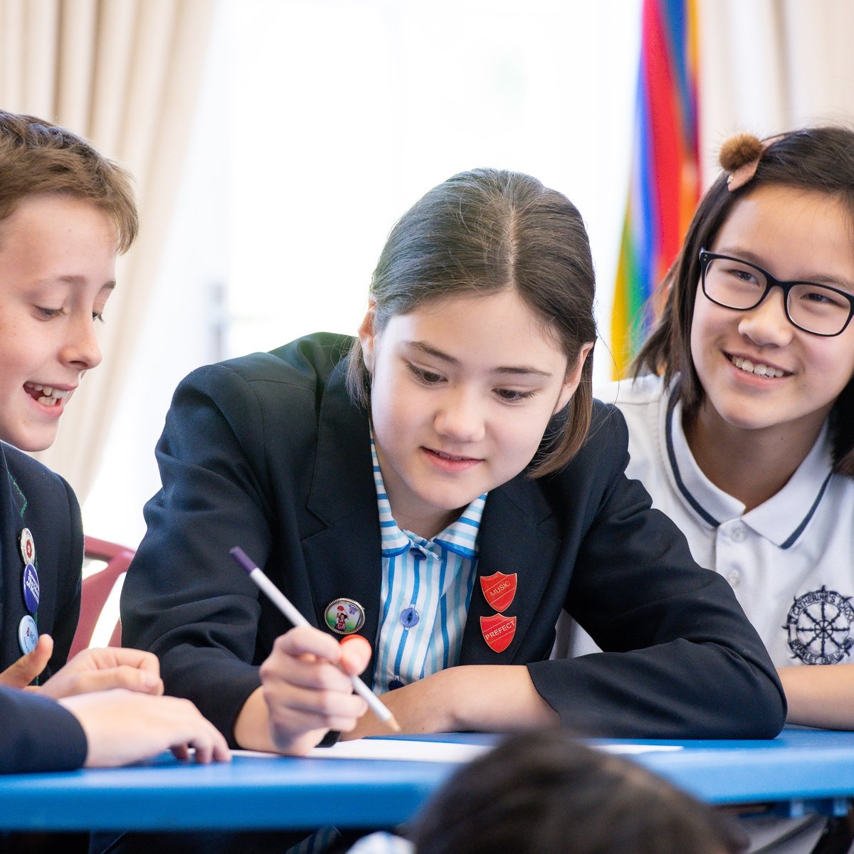 stcatsbramley's tweet image. Our Prep School girls recently partnered with Year 3-6 boys from RGS Prep to take part in a series of quizzes on the topic of &apos;Connections&apos; as part of Science Week. 
#believeachievesucceed
#RGSPrep
#prepschoollife
#surreyschools