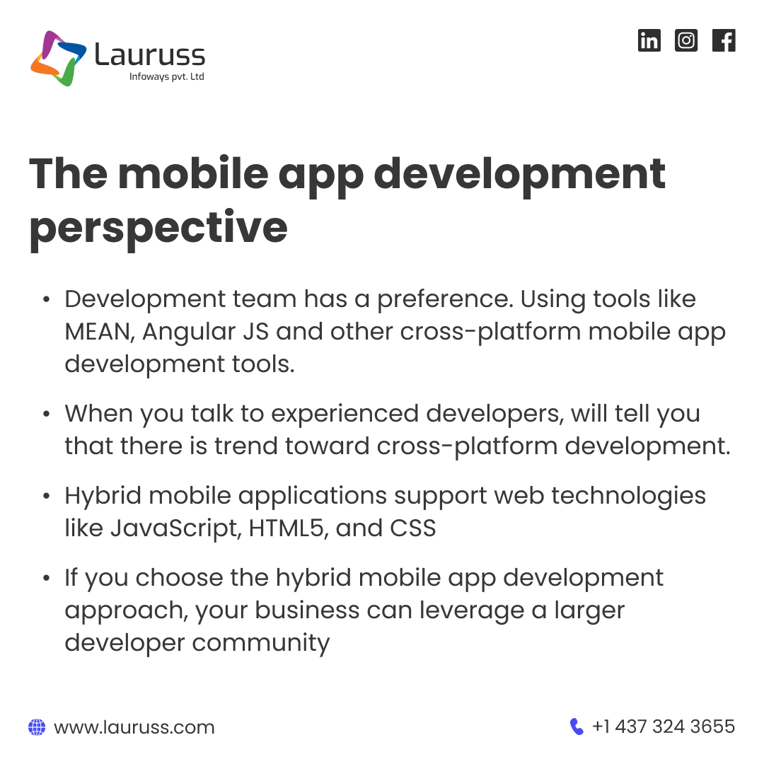 LaurussInfotech's tweet photo. Why should you prefer hybrid mobile apps over their counterparts? 

Leverage the power of hybrid mobile apps to transform your business and enhance your digital presence! 

#Apps #mobileapp #iosapps #androidapps #crossplatform https://t.co/x4tmuh2pK5