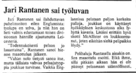 1987 oli @JariJuhaniRant1 liput ja laput täytelty Leicesteriä vasten. #Huuhkajat #Valioliiga #Veikkausliiga