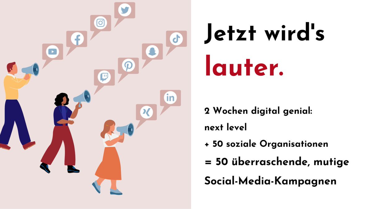 Geschafft. 50 Organisationen haben heute den Onlinekurs digital genial: next level von <a href="/so_geht_digital/">so-geht-digital</a> + <a href="/betterplace_a/">betterplace academy</a> abgeschlossen. Nach 2 Wochen Beschäftigung mit Kanälen, Zielgruppen, Content- und Ressourcenplanung, Storytelling u.v.m., stehen die Kampagnenkonzepte.