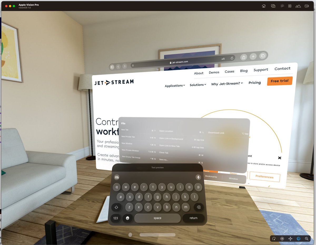 Testing the exciting Vision Pro technologies in our labs