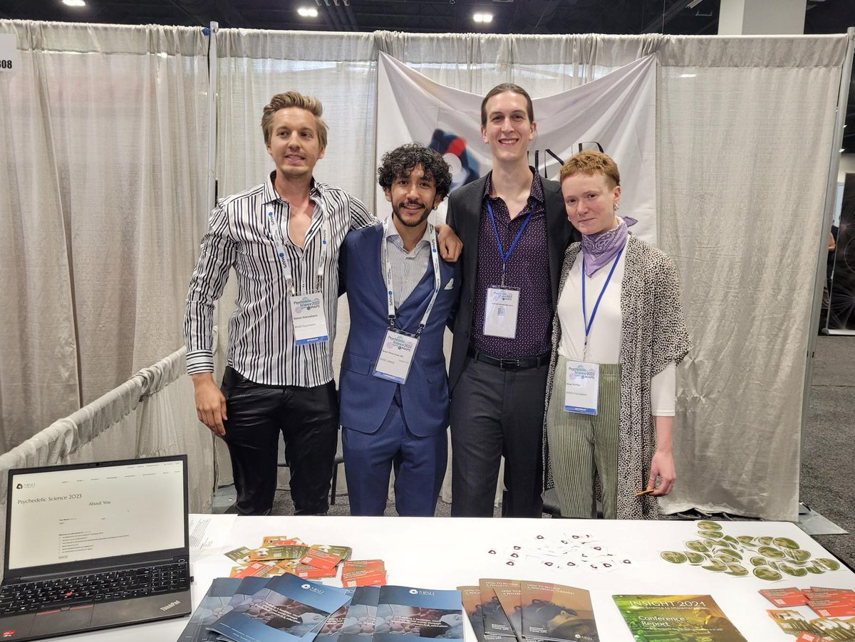 mind_europe's tweet photo. Come find us at the @PsychedelicSci in Denver. Join us at Booth #810 to learn more about MIND Foundation and @ovid_health, and connect with our team. Don't miss out on the opportunity to learn, network, and grow together. See you soon!
#MINDFoundation #PsychedelicScience2023 #psychedelic #therapies