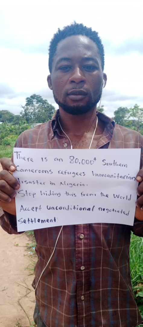 scru651's tweet photo. #End80,000+SouthernCameroonsrefugeestarvation#
#End80,000+SouthernCameroonsrefugeehumanitariancrisis#
#Negotiatedsettlementnow#
#Francegivenegotiatedsettlementachance#
#Endgenocide#
#EndAmbazoniaWarofIndependence# https://t.co/gohxh3msZA