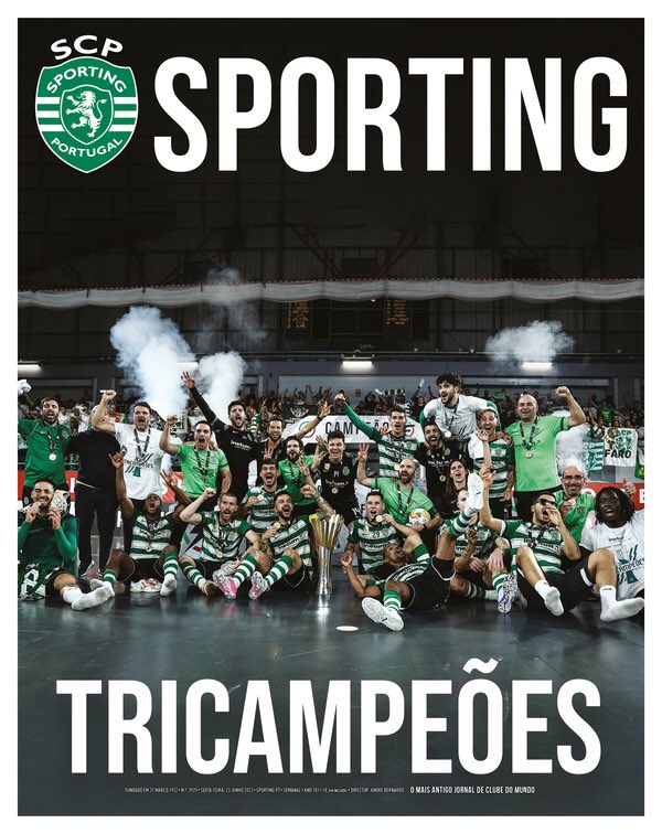 Sporting CP on X: Esta é a capa do #JornalSporting desta semana! Hoje nas  bancas.  / X