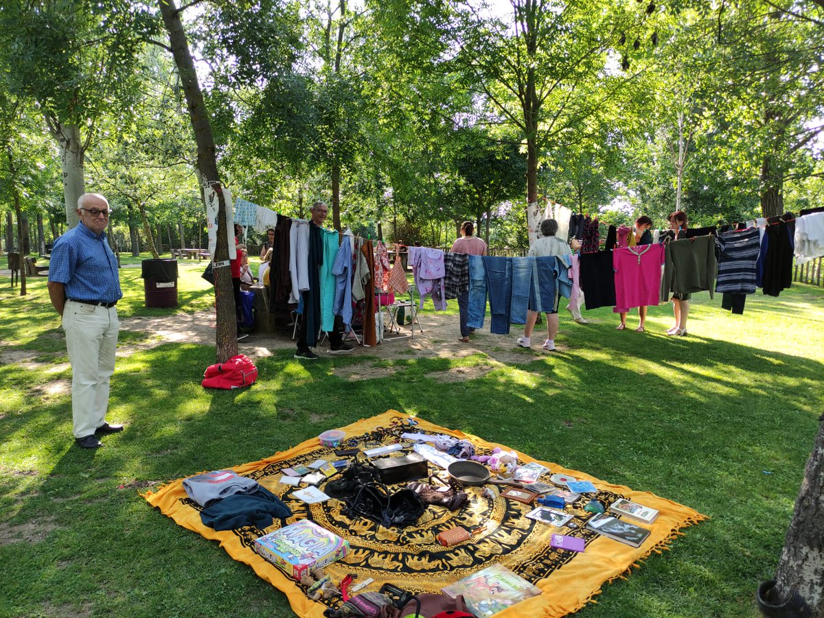 Ayer en la reunión-fiesta de verano de los soci@s del <a href="/BDTVALLADOLID/">BDT VALLADOLID</a>  #trueque #intercambio #compartir