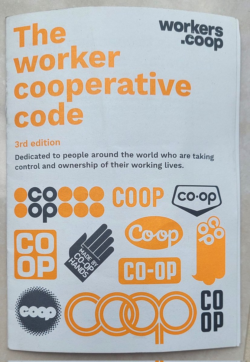 The Brilliant Worker Co-op Code, sharpened up and republished for #CoopFortnight. Check it out in this thread, especially the definition, Principle 7 and democratic typologies...