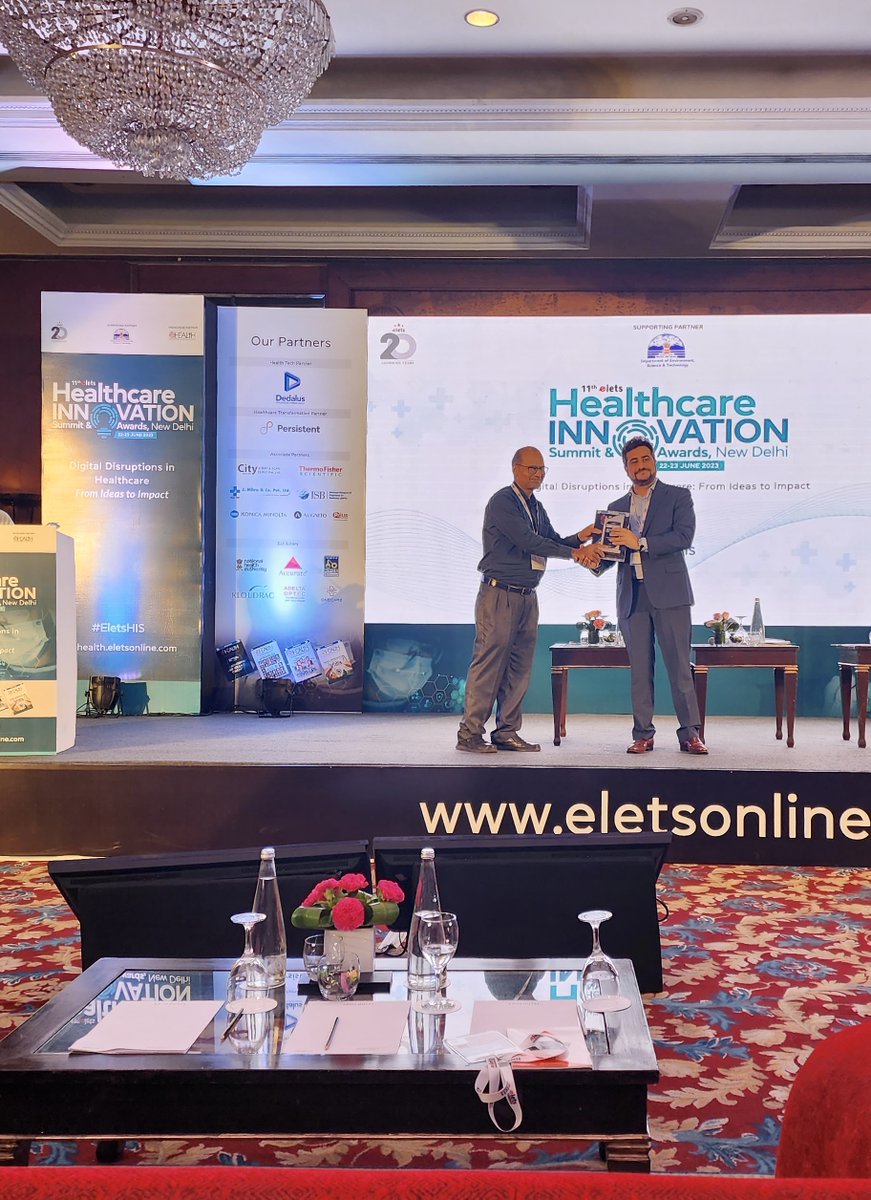 augnito's tweet photo. We were delighted to attend Day 1 of the 11th Elets Healthcare Innovation Summit &amp; Awards organised by @ehealthonline on 22nd June, 2023!

Our Co-Founder and CEO @RustomL shared insights on "Voice AI - The Future of Clinical Intelligence."

#healthcareconference #EletsHIS https://t.co/ZdHAxHyw5O