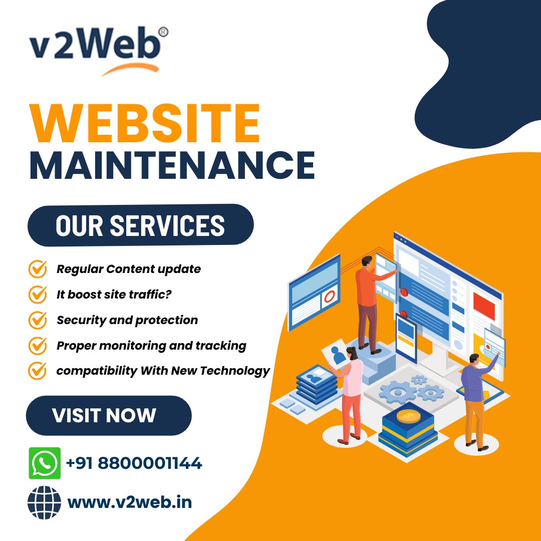 Do you know why Website Maintenance is Important !
Visit us :- v2web.in
.
.
#websitemaintenance #v2web #website #websitedesign #websitedevelopment #websitemanagement #websitecreation #websitebuilder #websitedeveloper #websitedesigner #websites #websitemaker