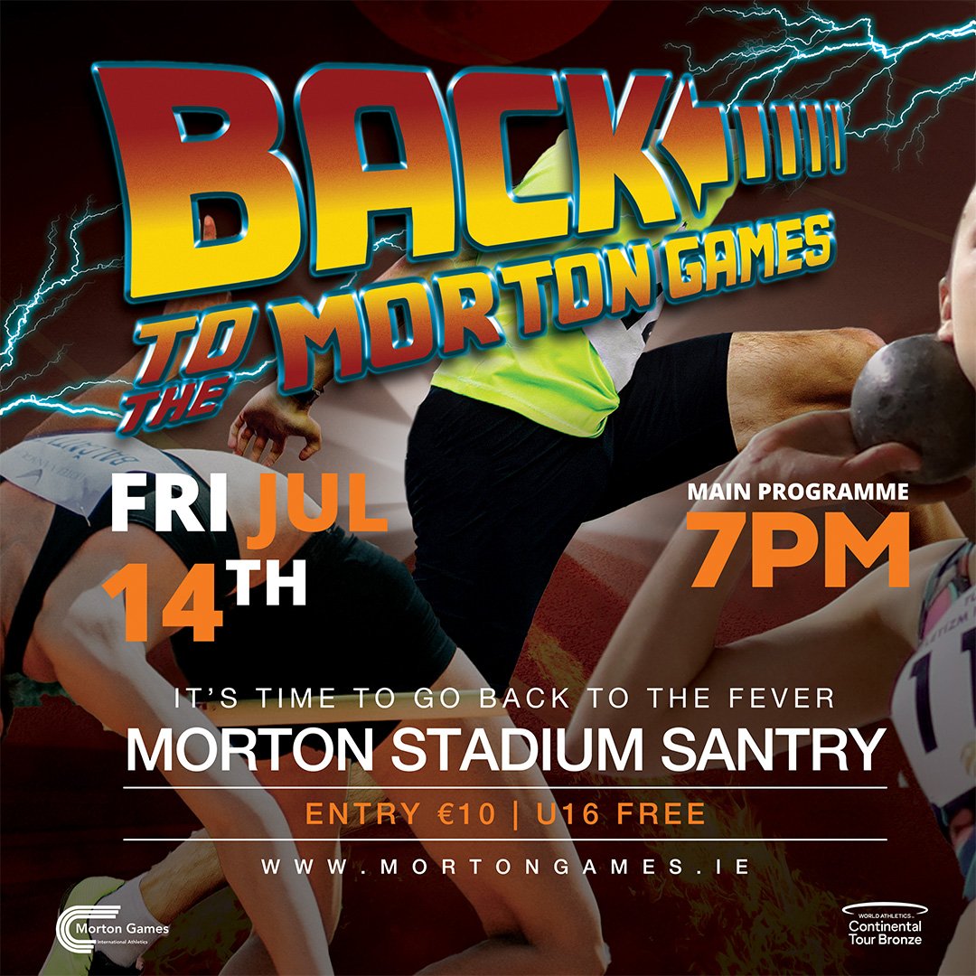 MortonGames's tweet photo. Only 3 weeks to go. Friday July 14th at the Morton Stadium Dublin. Tickets: 
https://t.co/uY7Ba2nBei 
@DubAthletics @irishathletics @Ath_Leinster @DCU @EVENTSinFingal 
#ContinentalTour 
#BacktotheFever https://t.co/WNPX12Nd8d