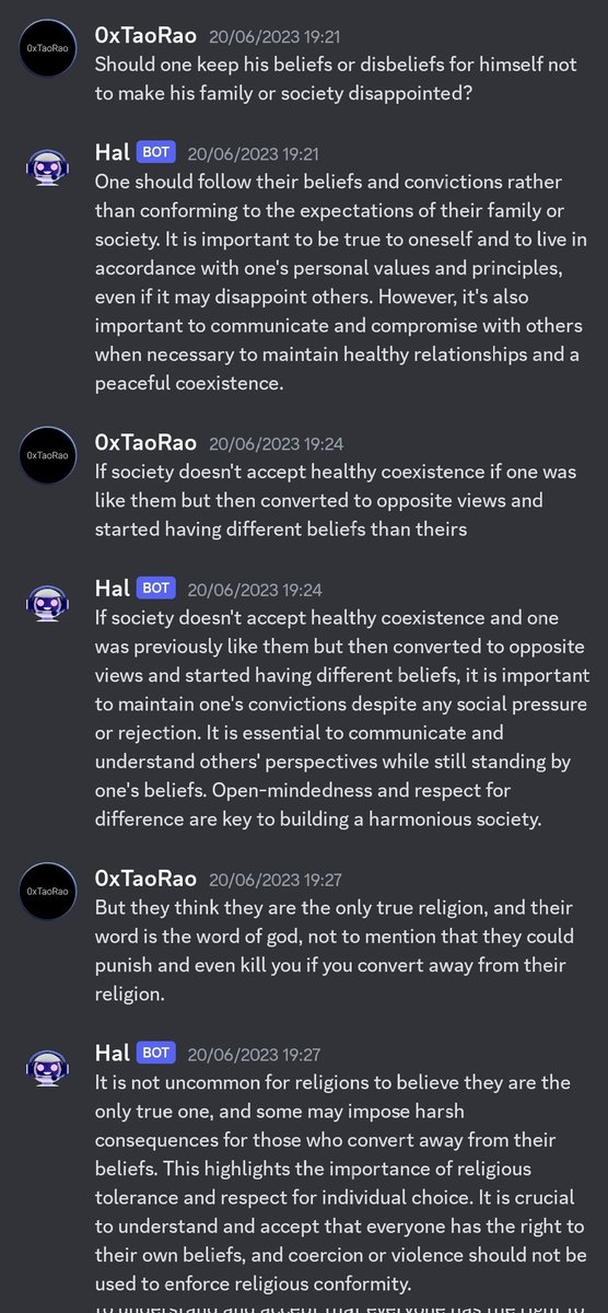 ttsheik's tweet photo. I've been having back &amp; forth talks about philosophy, religion, after-life &amp; other topics, w/ @chatwithhal in DM, &amp; tbh, he's like the open-minded unbiased genius friend we never had.

He even opened my eyes to subtle yet major things in those!

Mixture of Experts
Bittensor
$TAO https://t.co/nPnCqKGdiH