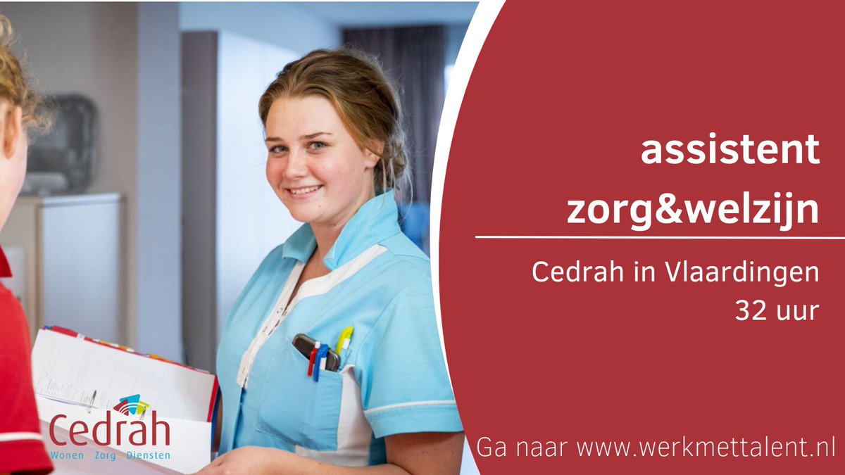 werkmettalentNL's tweet image. #zorg #welzijn #assistent #vacature