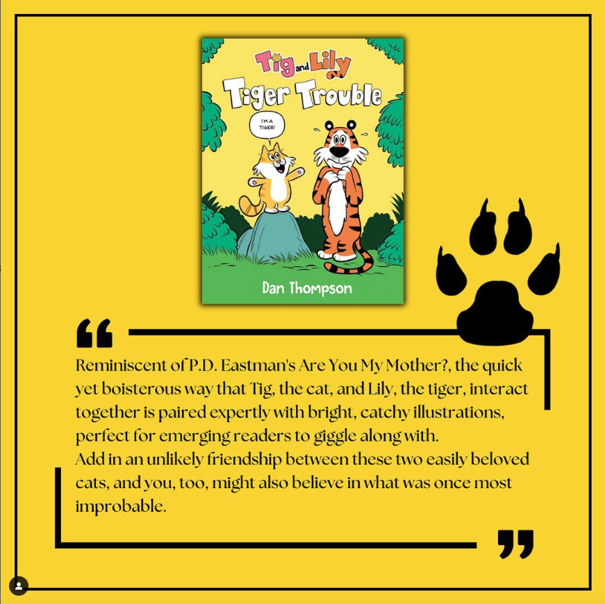 How cool is this review from a Mom! It made my week! Tig and Lily Tiger Trouble (Book #1) in the series... On sale wherever books are sold! #tigandlily #randomhousekids #rhkidsgraphic #randomhousekids #tigandlily #childrensbooks #FrontlistKidsGraphicNovel