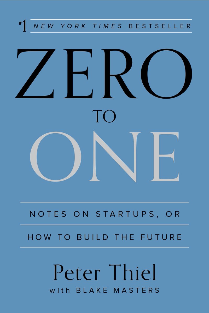 20 books every startup founder should read:

1. Zero to One, by Peter Thiel

The only way to create something truly valuable is to attempt something new and unique.