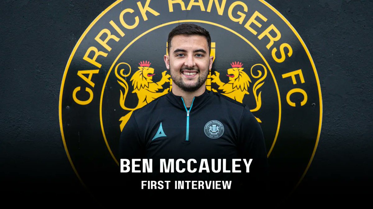 CarrickRangers's tweet photo. 𝗙𝗜𝗥𝗦𝗧 𝗜𝗡𝗧𝗘𝗥𝗩𝗜𝗘𝗪 🎙️

Hear new recruit Ben McCauley's thoughts on joining the 'Gers.

👉 https://t.co/aclVsY1EN0 https://t.co/re3L8gsFgI