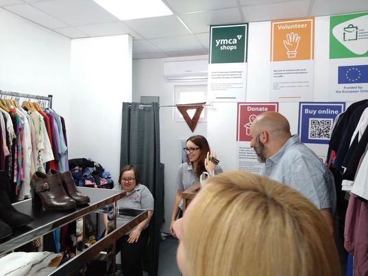 On Tuesday, we welcomed YMCA Carrickfergus reps to Prishtina. They toured our office, witnessing dedication and passion for empowering young people. They also explored our diverse YMCA shop, supporting our community. 

#YMCA #EmpoweringYoungPeople #Prishtina