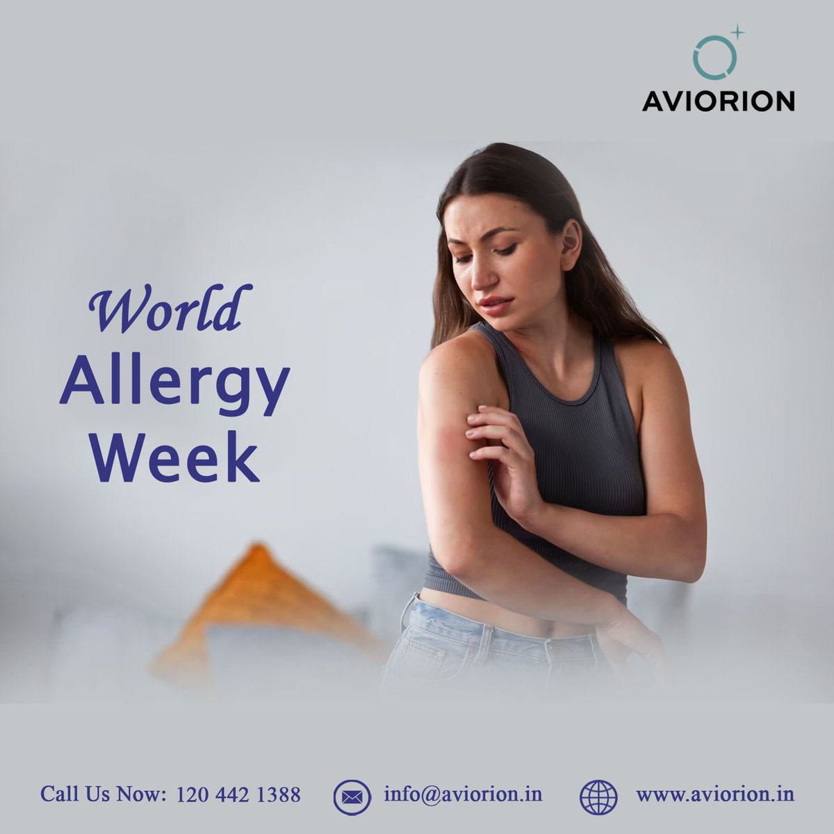 Happy World Allergy Awareness Week to everyone. Allergic reactions need us to be aware and not react in a wrong manner.
#aviorion #aviorionpvtltd #allergyawarenessweek #worldallergyweek #allergies #wellness #allergyseason #health #allergy #allergyaware