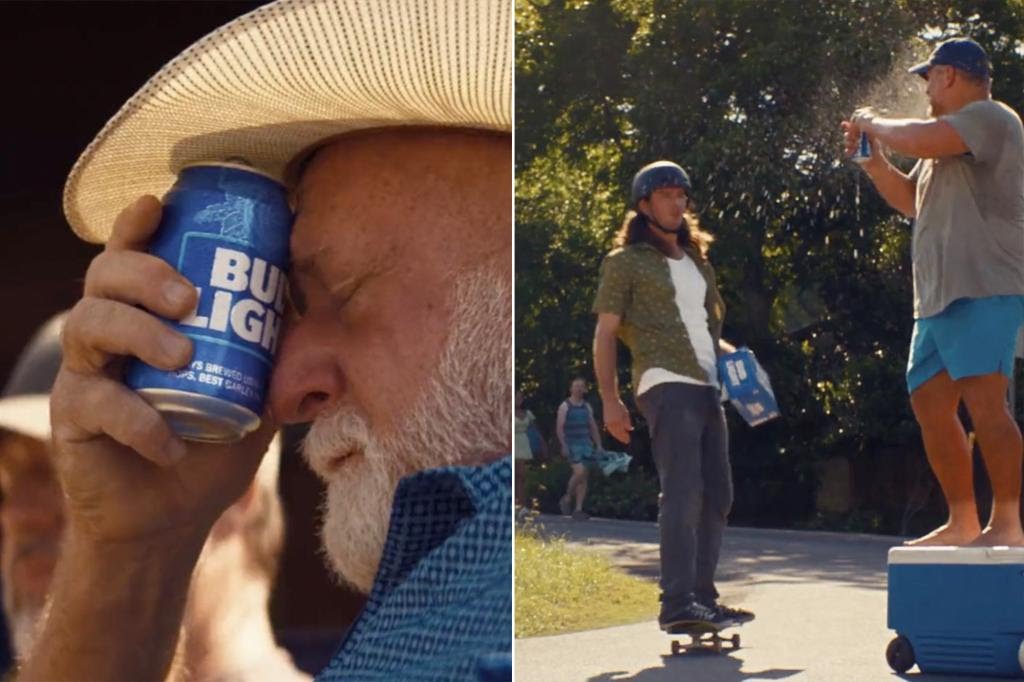 Bud Light new ad making White People look stupid! Standing on coolers, falling out of boats, cell phone sun burn, carrying kegs. They're saying stupid whites!!