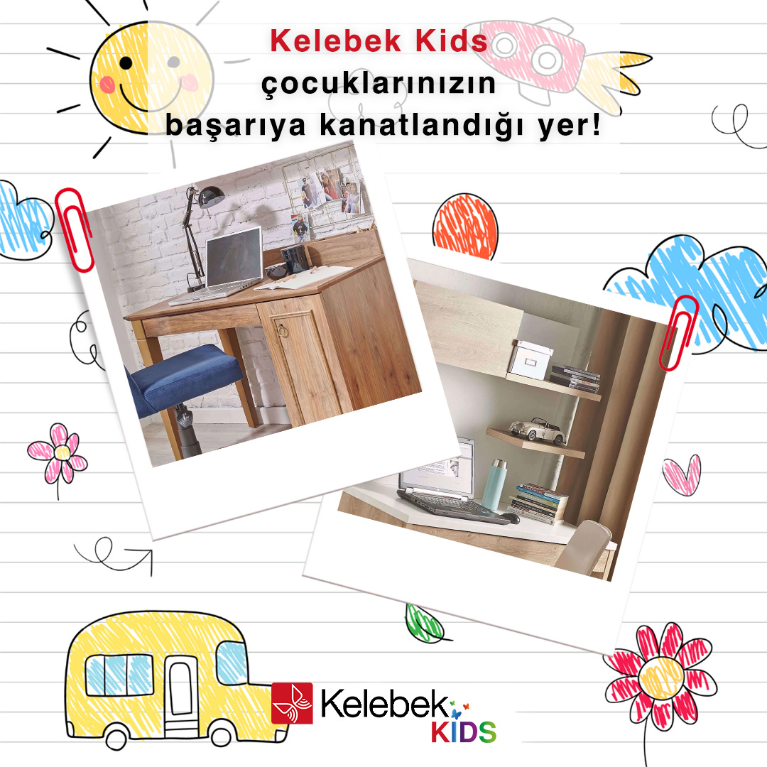 Çocuklarınızın yeni okul dönemine hazır olmaları için destek arıyorsanız, Kelebek Kids yanınızda! Şık ve fonksiyonel çalışma masalarımızla çocuklarınızın öğrenme sürecini destekliyoruz. Okula dönüşe hazır olun, bizi takip etmeye devam edin! 

#KelebekKids #YeniNeslinmodası