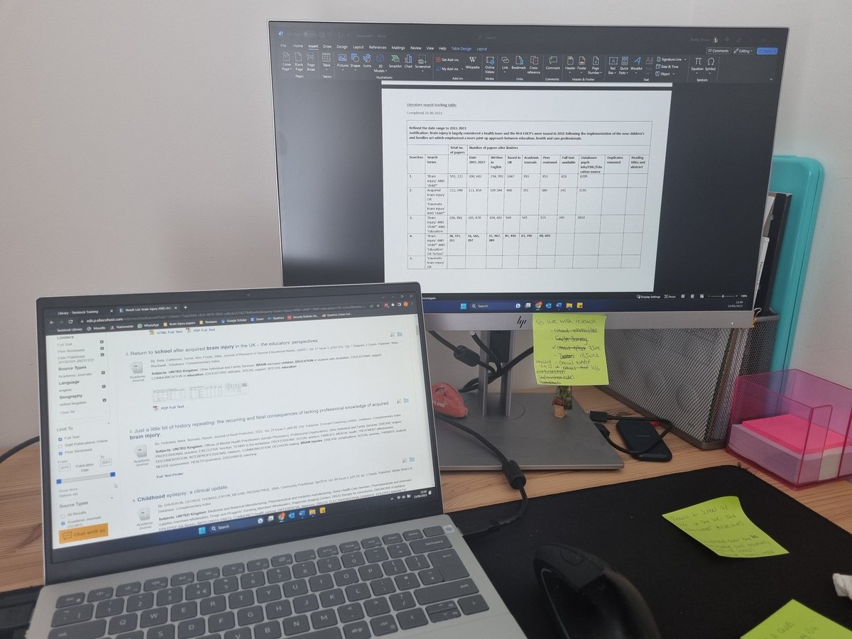 SBtraineeEP's tweet image. It's taking all my will power to stick with this systematic lit review and not just go and sit in the sun...