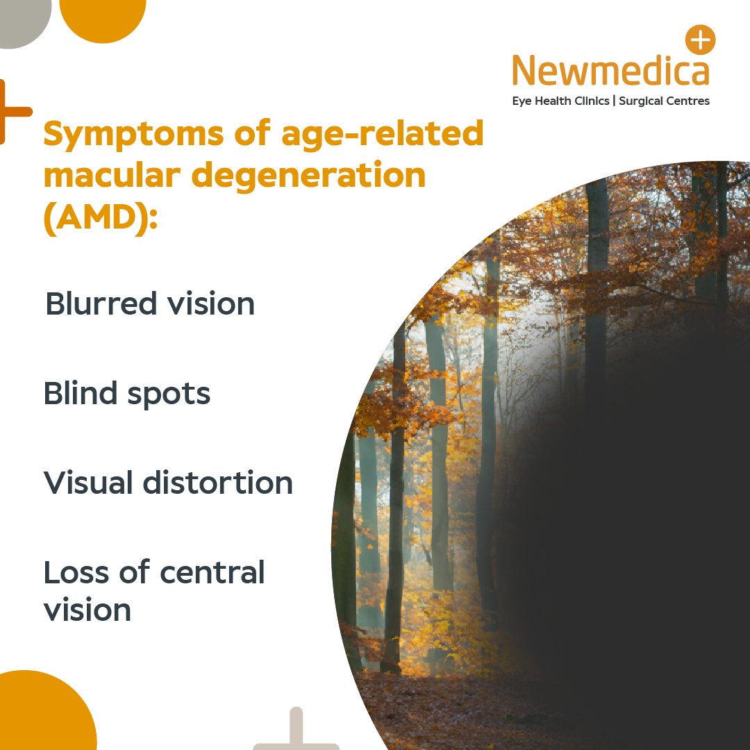 Do you recognise any of these symptoms?

If so, you may have macular degeneration. Speak to your GP or optician for a detailed assessment and to get referred for treatment, so you can continue doing the things you love.

Find more information here: newmedica.co.uk/conditions/age…