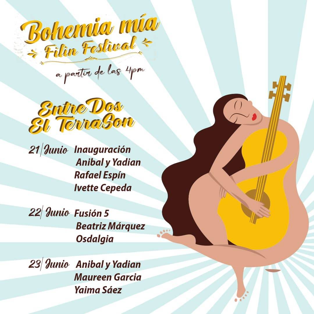 Hoy  concluye  Bohemia Mía Filin  Festival y para que no  dejes de asistir a  los conciertos de este  memorable día, te  compartimos la programación.  #SomosArtexCuba #CubaEsCultura #35Artex #35PromocionesArtísticasyLiterarias