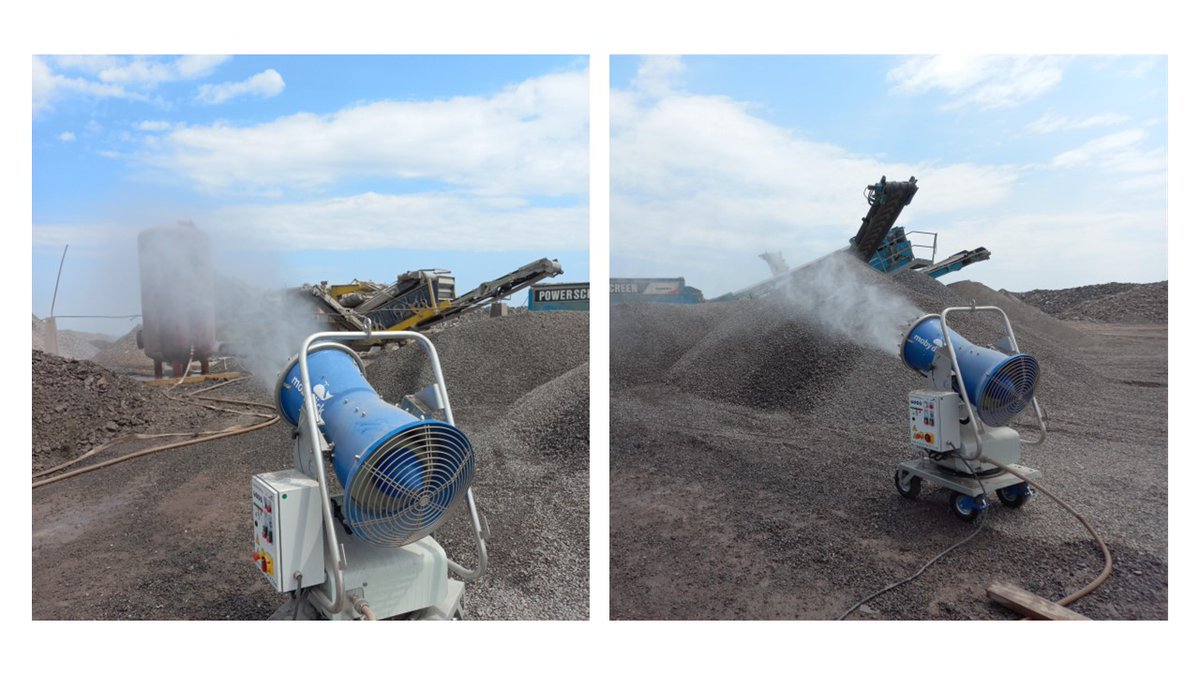 MobyDick Dust Control Cannon Cart in the Czech Republic. For more information, please visit: mobydick.com 
#frutiger #mobydick #dustcontrol #staubbindung