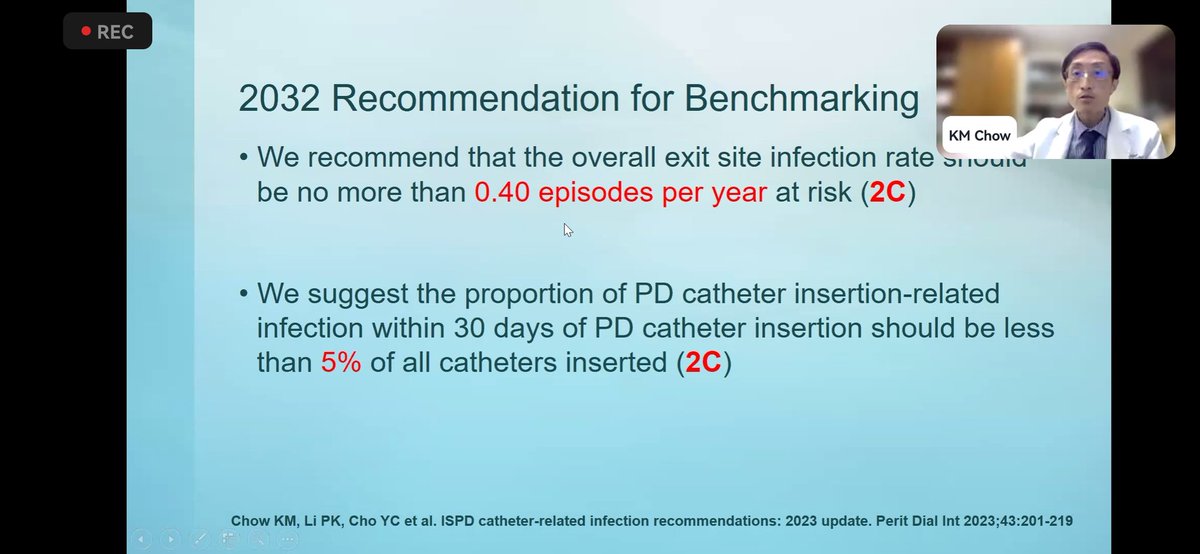 5/ Monitoring and reporting of ESI.

Overall ESI should not be more than 0.4 episodes per year.

Catheter insertion related ESI should be less than 5%

#ISNwebinar #ThisIsIsn