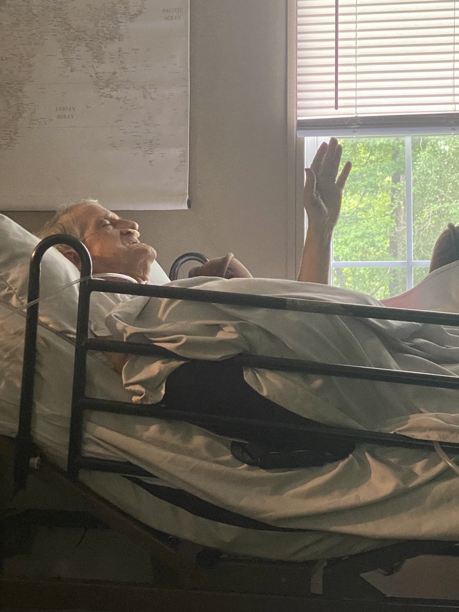 patricemaguire4's tweet photo. I don’t know how much longer my sweet daddy has on this earth. I wanted to share God’s amazing grace with all of you who have been praying for my dad. This is a picture of Dad worshiping the Lord in the middle of the storm. Regardless of what happens,He will always be with Jesus. https://t.co/pduM5KSsBw