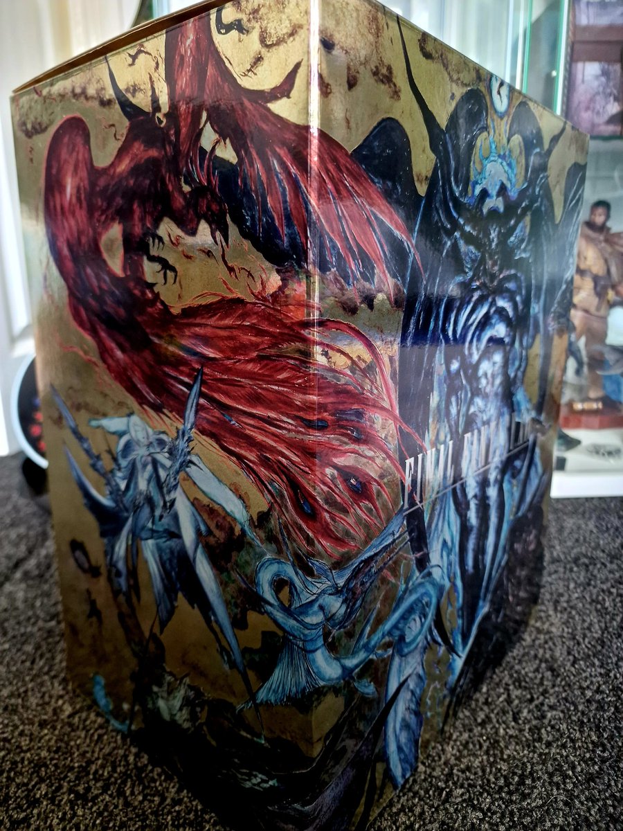 xPhoenix92x's tweet photo. @finalfantasyxvi @SquareEnix 
I'm really looking forward to playing this one!! Its finally here &amp; I welcome the edition to my collection few pics to show the beautiful box/artwork that showoff/represent their game in my eyes😍
#PlayStation5 
#FINALFANTASYXVI 
#SquareEnix 
#gaming https://t.co/zAfkHEBV9F