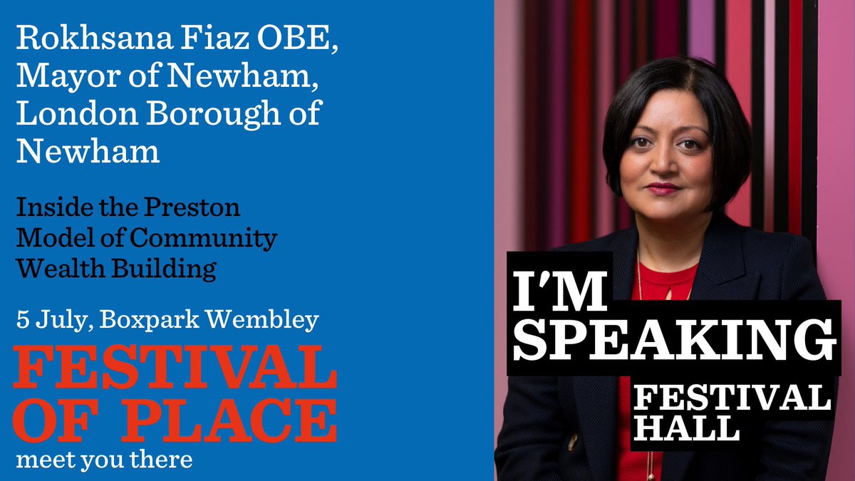 @rokhsanafiaz Joins us at #FestivalofPlace on 5 July. Get your tickets here: bit.ly/4687FT2

#Community #Placemaking #PrestonModel
