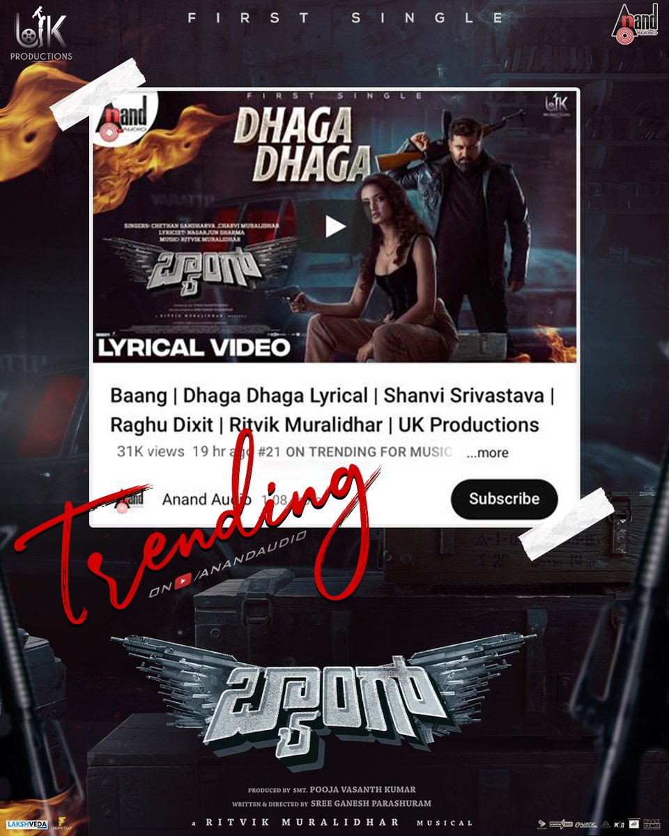 aanandaaudio's tweet photo. On #TRENDING🌠
🔥 https://t.co/ggbn605yj6 🔥
#DhagaDhaga #BaangMovie
@Raghu_Dixit @shanvisrivastav @aanandaaudio
@Udayleela1 @sree_ganeshgani #shravyashree
@ritvikofficial #NatyaRanga #PoojaVasanthKumar
@sharma_nagarjun #charvimuralidhar #chetangandharva #planglestudios https://t.co/AdkCZhN8tp