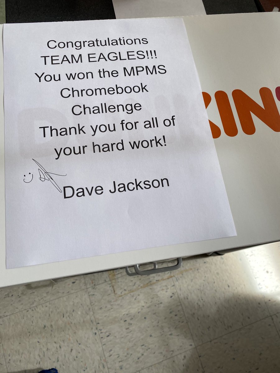 Most returned chrome books Team Eagles are number one- great job eighth graders🦅🦅🦅⁦<a href="/MontPleasantMS/">Mont Pleasant Middle</a>⁩ ⁦<a href="/SCSchools/">Schenectady Schools</a>⁩