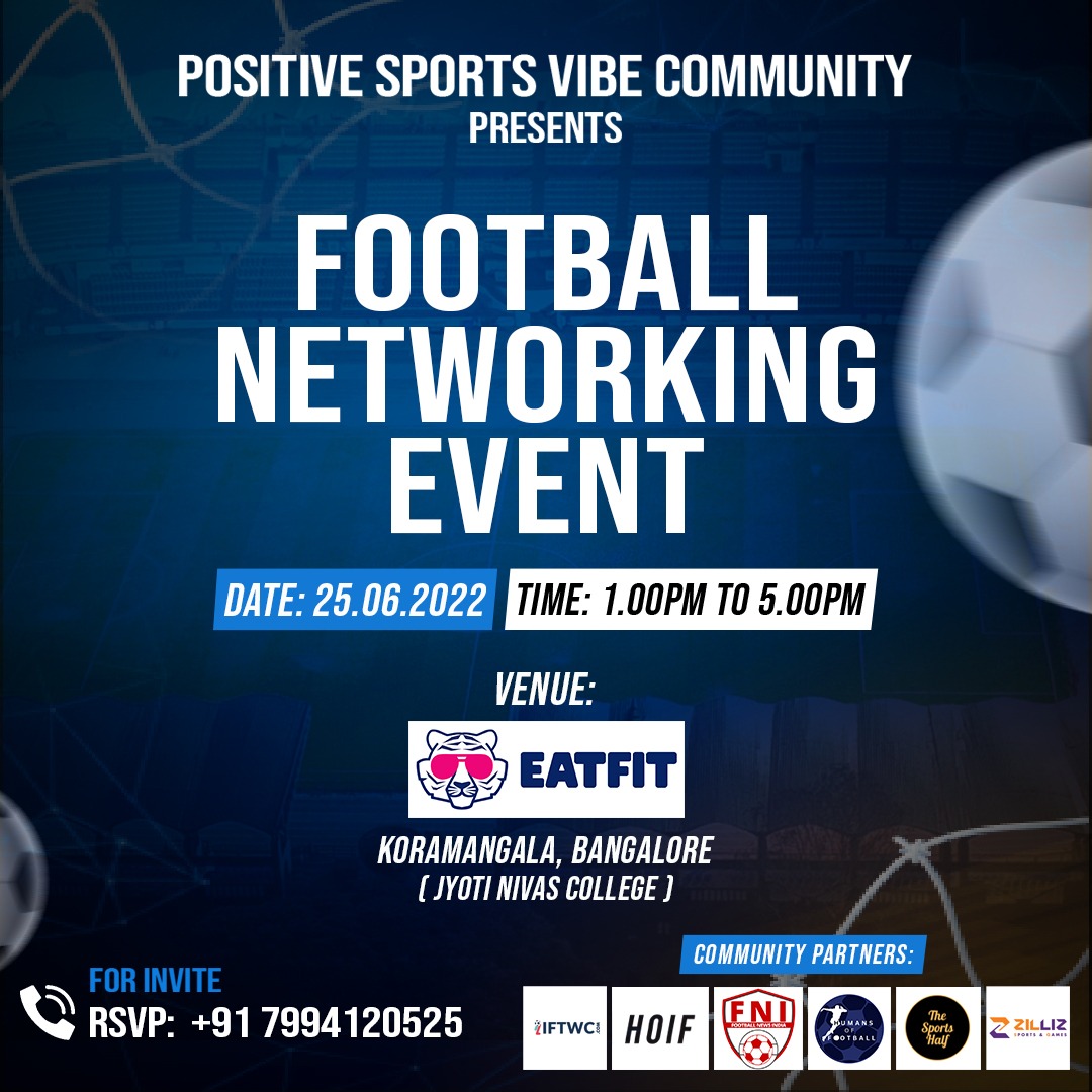 OfficialHoIF's tweet photo. When in Bengaluru, a networking event toh banta hai! 

Calling out all football humans, come down &amp; let's get together &amp; have some fun 🩵🙌🏽🤩

Thanks to @PAULpsvc &amp; PSVC 🫶🏻

RSVP: https://t.co/2GKZkJynkP https://t.co/Lw3c98XDgc