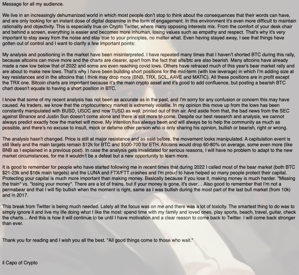 il Capo Of Crypto (@CryptoCapo_) on X