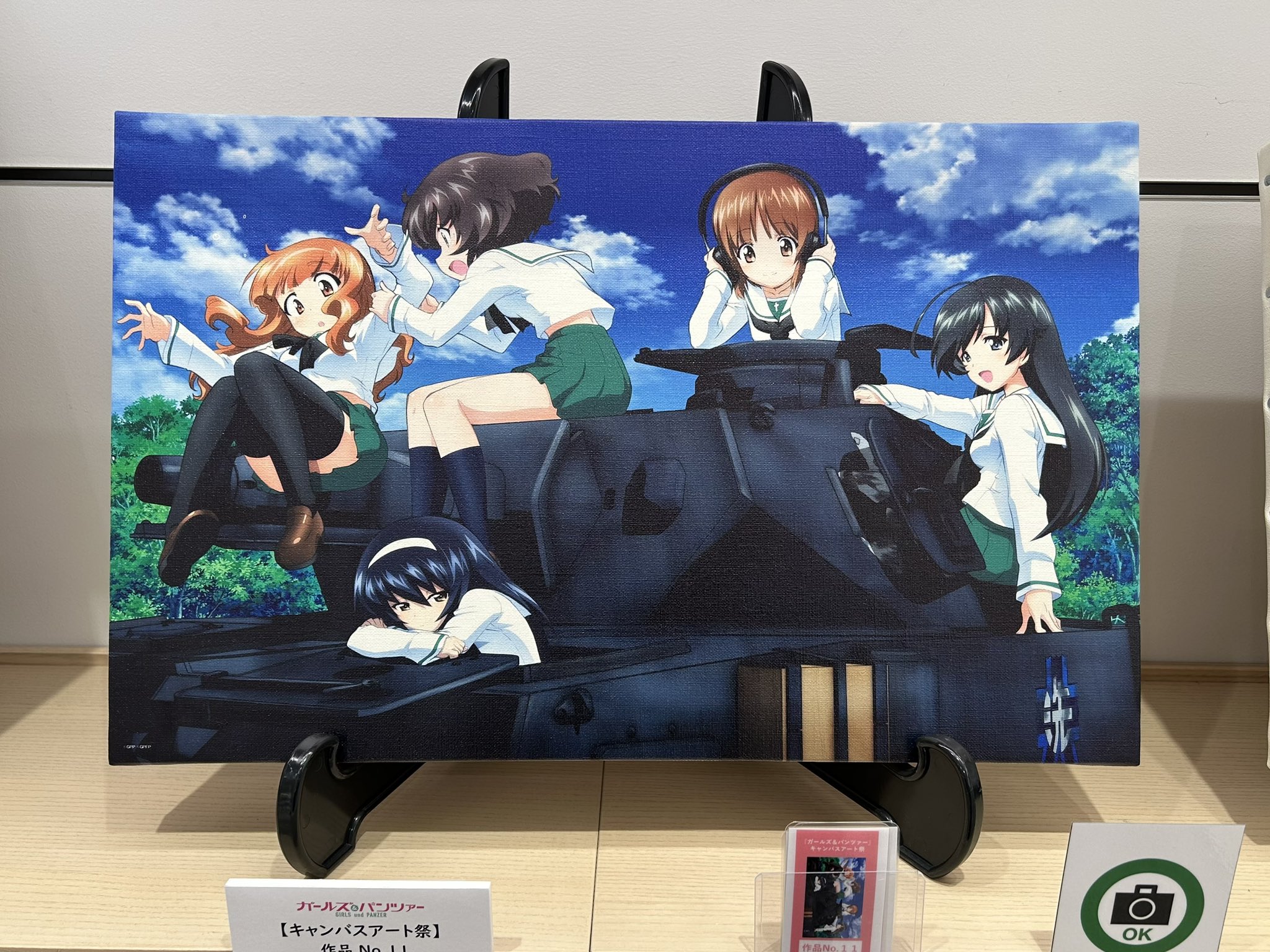 在庫大特価 ガールズ＆パンツァー キャンバスアート おもちゃ・ホビー