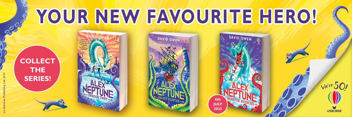 GIVEAWAY! 🚨🚨🚨

The next #AlexNeptune adventure - Monster Avenger - publishes in less than two weeks! 🐉 

To celebrate, we're giving you the chance to WIN 1/3 series bundles - signed by @davidowenauthor 🤩

To enter - like/RT this post. Ends 05/07.