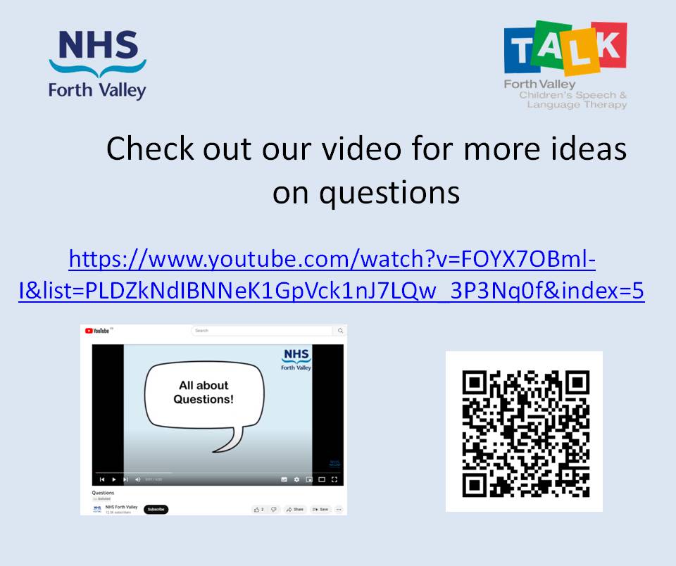 We're finish our series about supporting early language by thinking about questions.
We ask questions every day, but  remember that they are not always the best way to support language development.
Check out our info &amp; top tips to help use questions well.
#sltfv '#ChattyTuesday