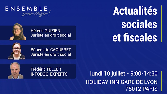 🚀RDV le 10/7 pour une matinée d'actualités #sociales et #fiscales
Détail du programme et des inscriptions ➡️bit.ly/3CKqAWL