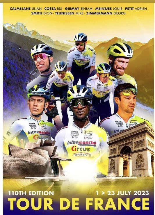 @IntermarcheCW squad is ready for @TourDeFrance , of course @GrmayeBiniam is one of them, best wishes guys 🙏🏾🇪🇷. #Eritrea #Belgium #France #TourDeFrance #GiroDeItalia #LanceArmstrong #ChrisFroome