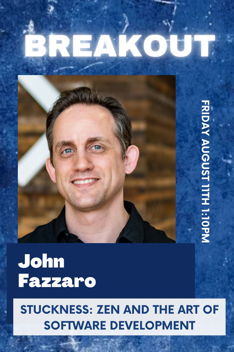 'STUCKness: Zen and the Art of Software Development' with @jonfazzaro 08/11 at Indy.Code().

indycode.amegala.com

#zen #agile #stuck #impostersyndrome @henrymgindy @IndianaWater @IBJTech @GetUpperHand @jagindiana @indianacyberhub @IndianaVR @BYFIndiana @ERMCOInc @IAA_business